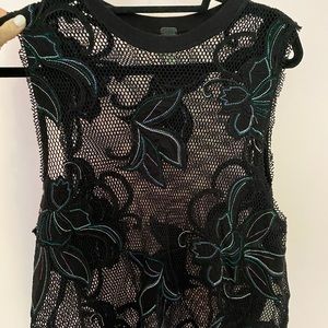 Free people mesh top